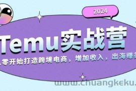 （13266期）2024Temu实战营：从零开始打造跨境电商，增加收入，出海赚美金