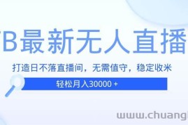 （13505期）TB无人直播，打造日不落直播间，无需真人出镜，无需值守，打造日不落直…