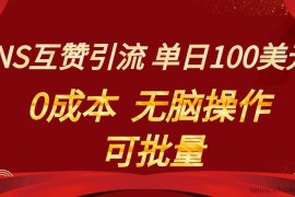 INS互赞赚美元，0成本，可批量，无脑点赞即可，单日100美元