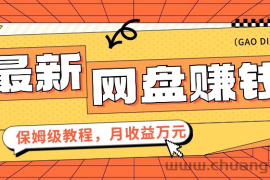 2024最新网盘赚钱项目，零成本零门槛月收益万元的保姆级教程【视频教程】