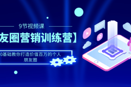 （1510期）【朋友圈营销训练营】0基础教你打造价值百万的个人朋友圈（9节视频课）