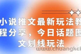 小说推文最新玩法教程分享，今日话题图文划线玩法