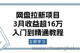 网盘拉新项目：3月收益超16万，入门到精通教程