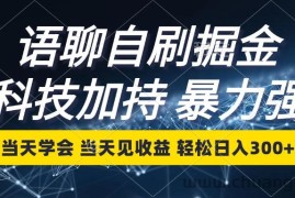 （12953期）语聊自刷掘金，当天学会，当天见收益，轻松日入300+