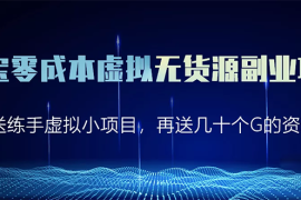 （1620期）淘宝零成本虚拟无货源副业项目2.0  一个店铺可以产出5000左右的纯利润