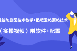 （1428期）2020最新防删图技术教学+贴吧发帖顶帖技术（实操视频）附软件+配置