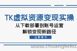 （12770期）TK虚拟资源变现实操：从下载部署到账号运营，解锁变现新路径