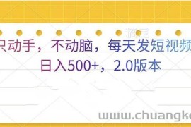 （13446期）只动手，不动脑，每天发发视频日入500+  2.0版本