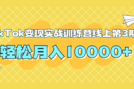 （1759期）龟课TikTok变现实战训练营线上第3期，轻松月入10000+