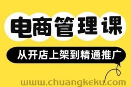 小红书&amp;闲鱼开店从开店上架到精通推广，电商管理课