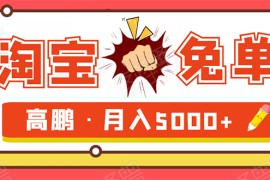 （1723期）淘宝免单项目：无需引流、单人每天操作2到3小时，月收入5000+长期