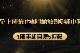 （1573期）27个上班族也能做的短视频小项目，1部手机月赚5位数【赠短视频礼包】