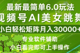 （12844期）视频号最新最简单6.0玩法，当天起号小白也能轻松月入30000+