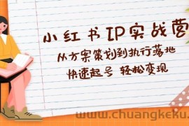 （12604期）小红书IP实战营深度解析：从方案策划到执行落地，快速起号  轻松变现