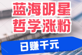 揭秘蓝海赛道明星哲学：小白逆袭日赚千元，平台分成秘籍，轻松涨粉成网红