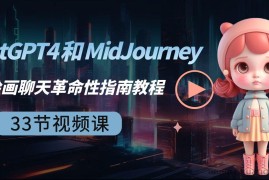 ChatGPT4 和 MidJourney AI 绘画聊天革命性指南教程-33节视频课-中英字幕