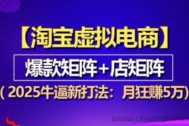 （13687期）【淘宝虚拟项目】2025牛逼新打法：爆款矩阵+店矩阵，月狂赚5万