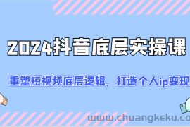 2024抖音底层实操课：重塑短视频底层逻辑，打造个人ip变现（52节）