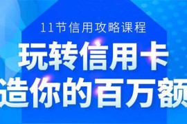 （1523期）百万额度信用卡的全玩法，6年信用卡实战专家，手把手教你玩转信用卡（12节)