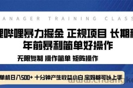 （13749期）全新哔哩哔哩暴力掘金 年前暴力项目简单好操作 长期稳定单机日入500+