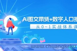 Ai图文带货+数字人口播带货，从0-1实战体系课（43节）