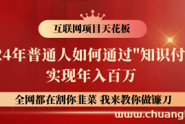 2024年普通人如何通过"知识付费"月入十万年入百万，实现财富自由