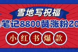 一条笔记8800+赞，涨粉2000+，火爆小红书的recraft雪地写祝福玩法（附提示词及工具）